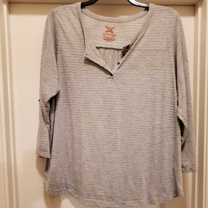 Gray striped t shirt
